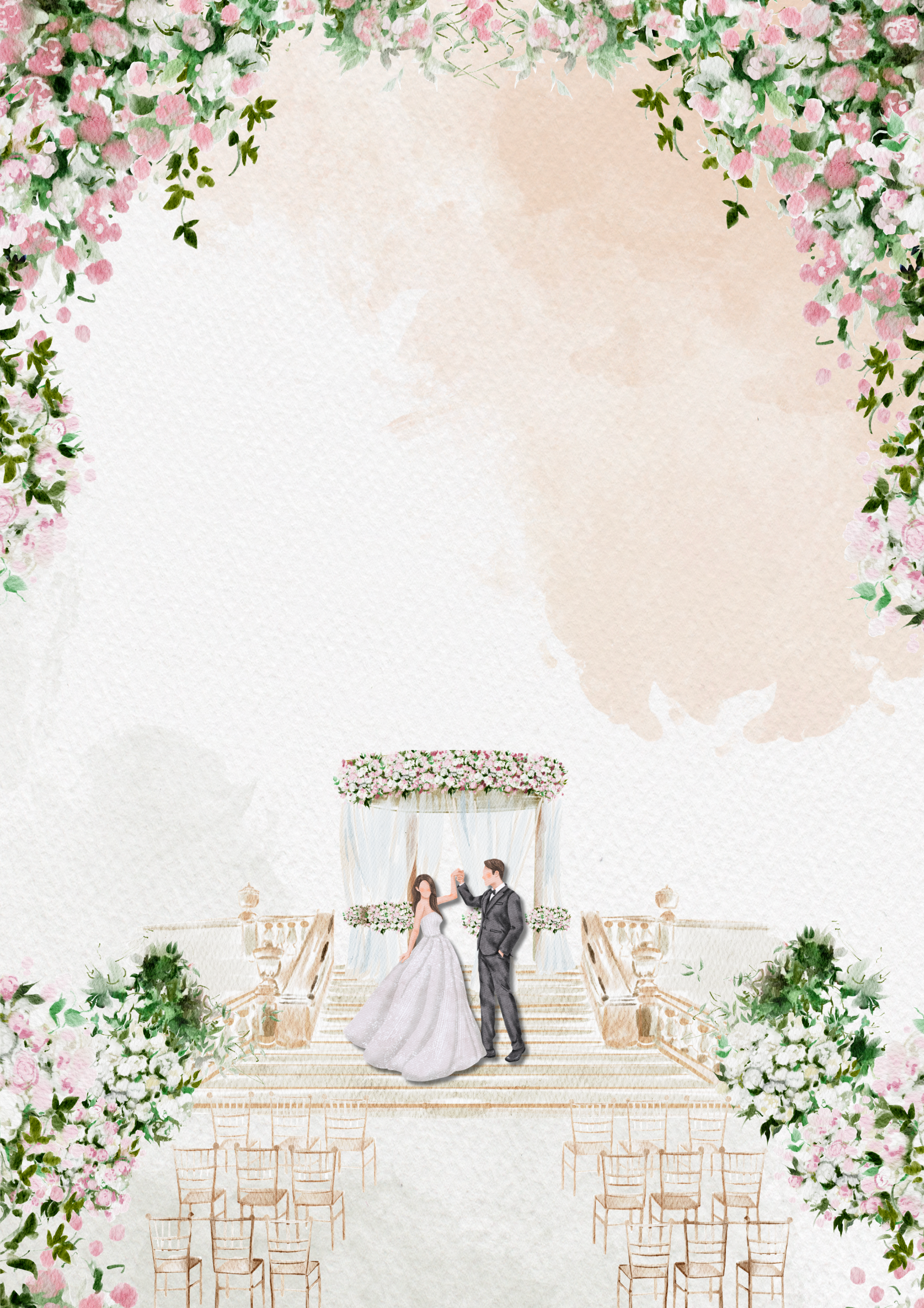 Wedding invitation template 