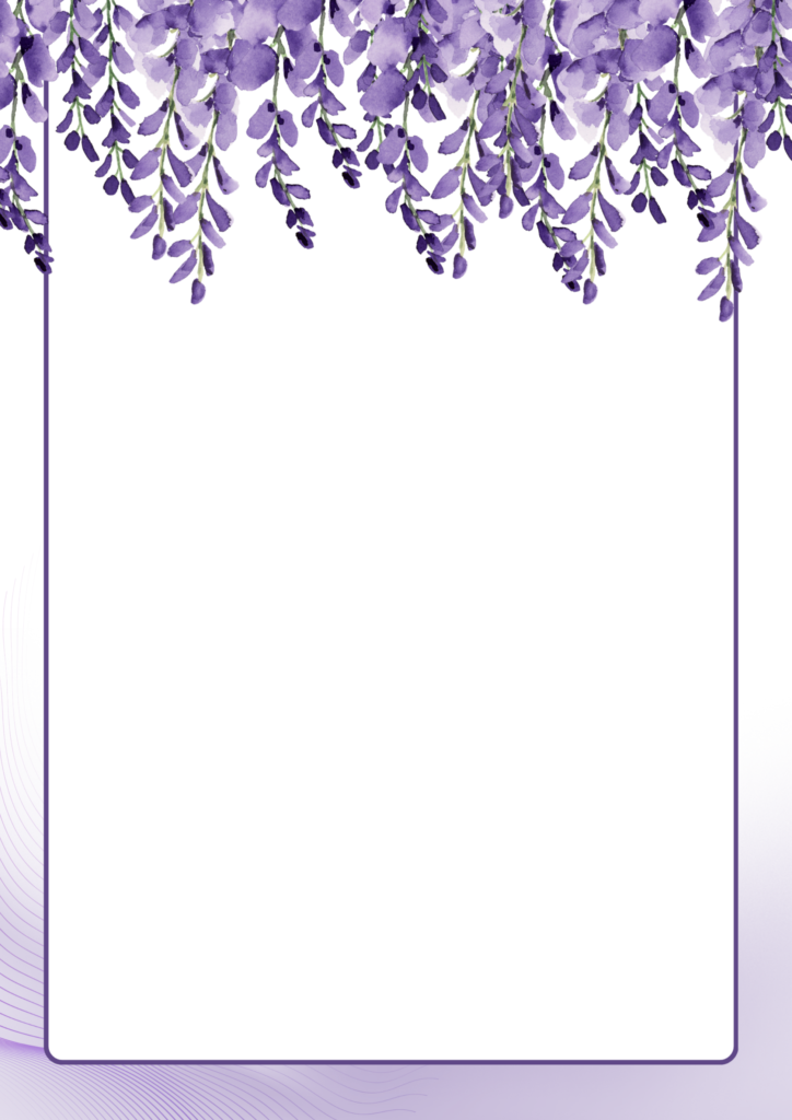 Printable blank floral sheet