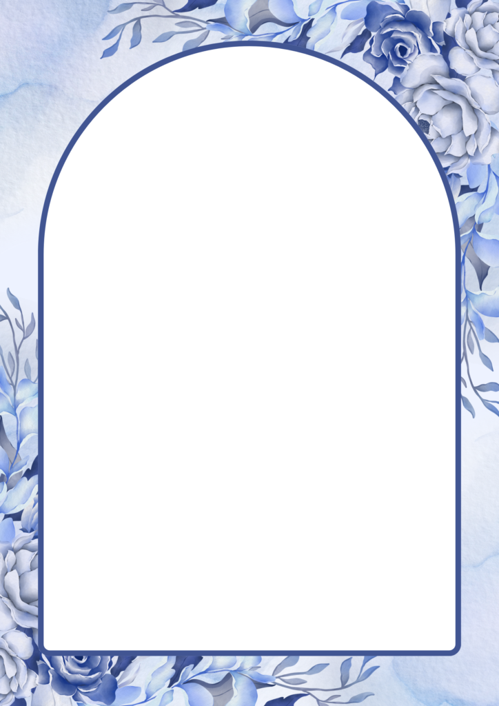 Printable blank floral sheet