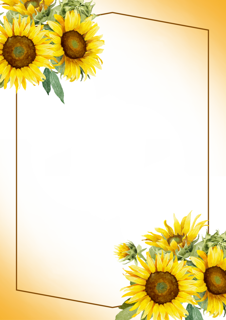 Printable blank floral sheet