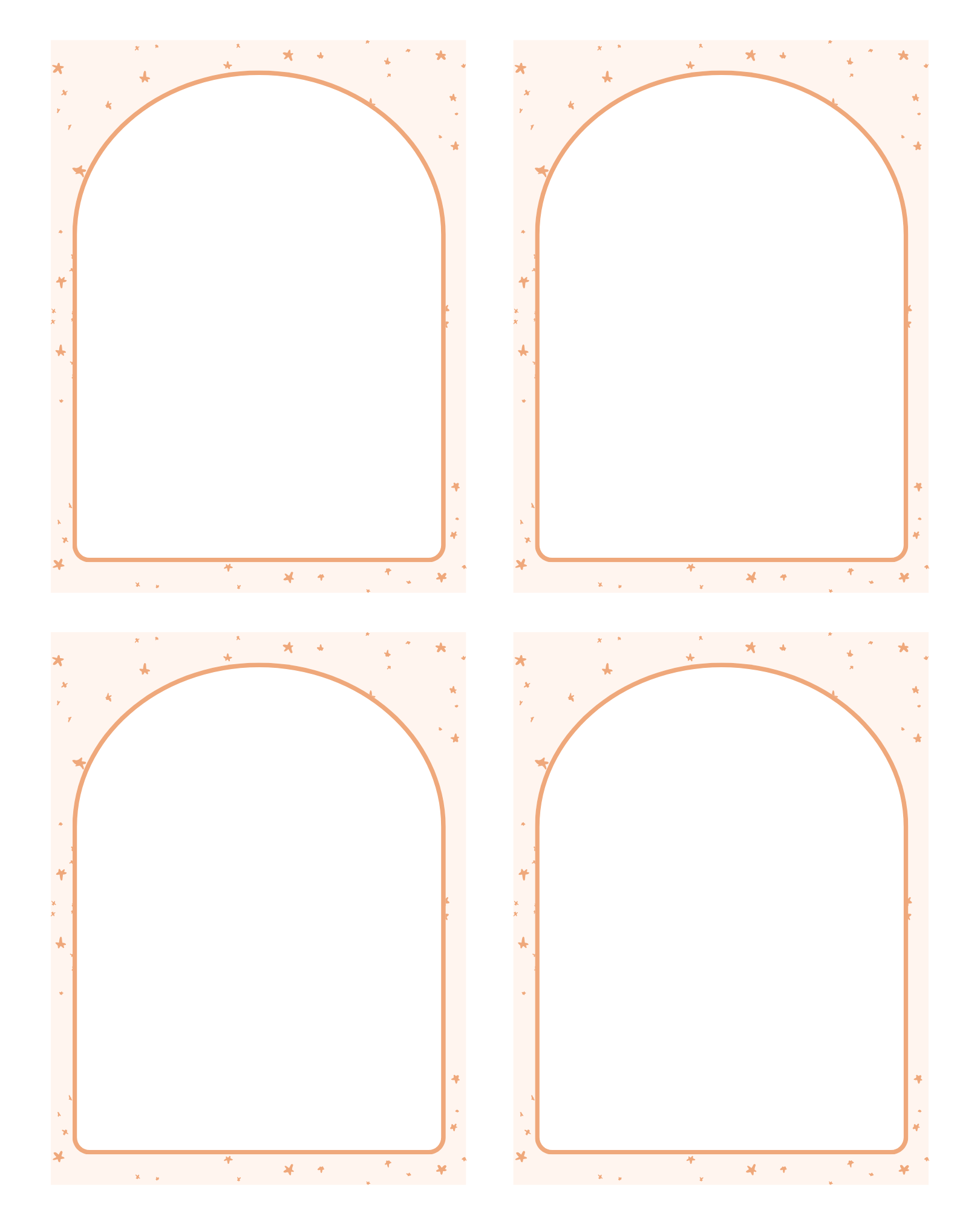 Printable blank affirmation cards