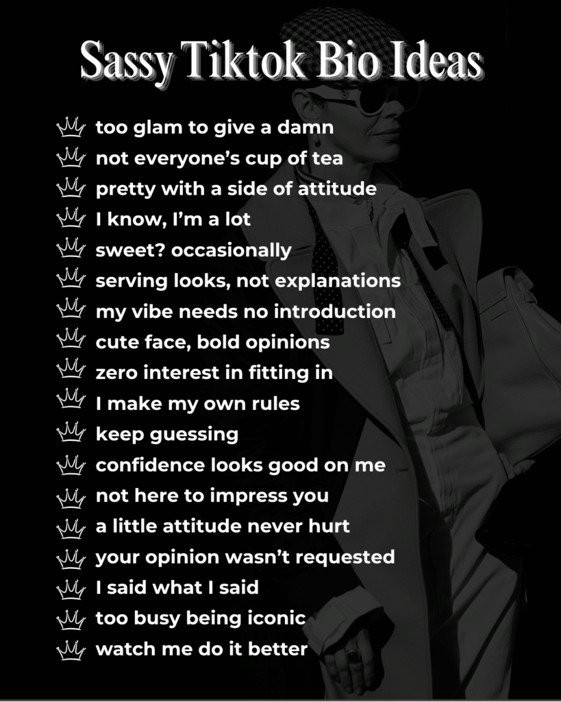 Printable Tiktok Bio Ideas