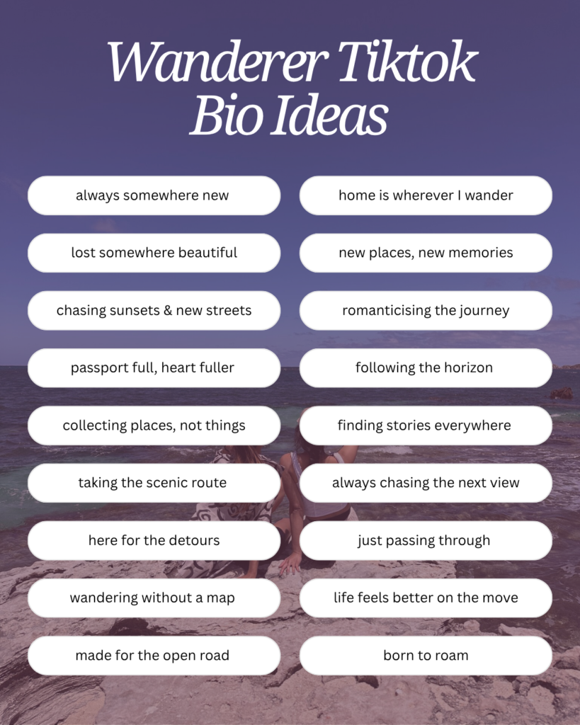 Printable Tiktok Bio Ideas