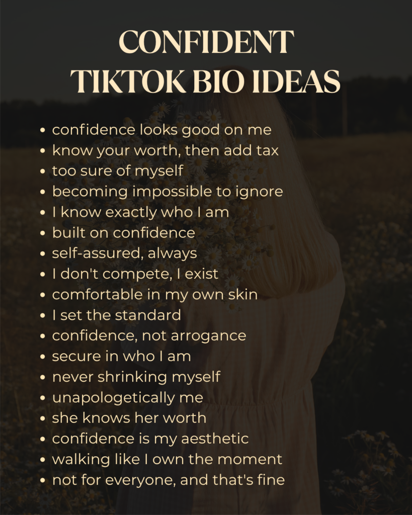 Printable Tiktok Bio Ideas