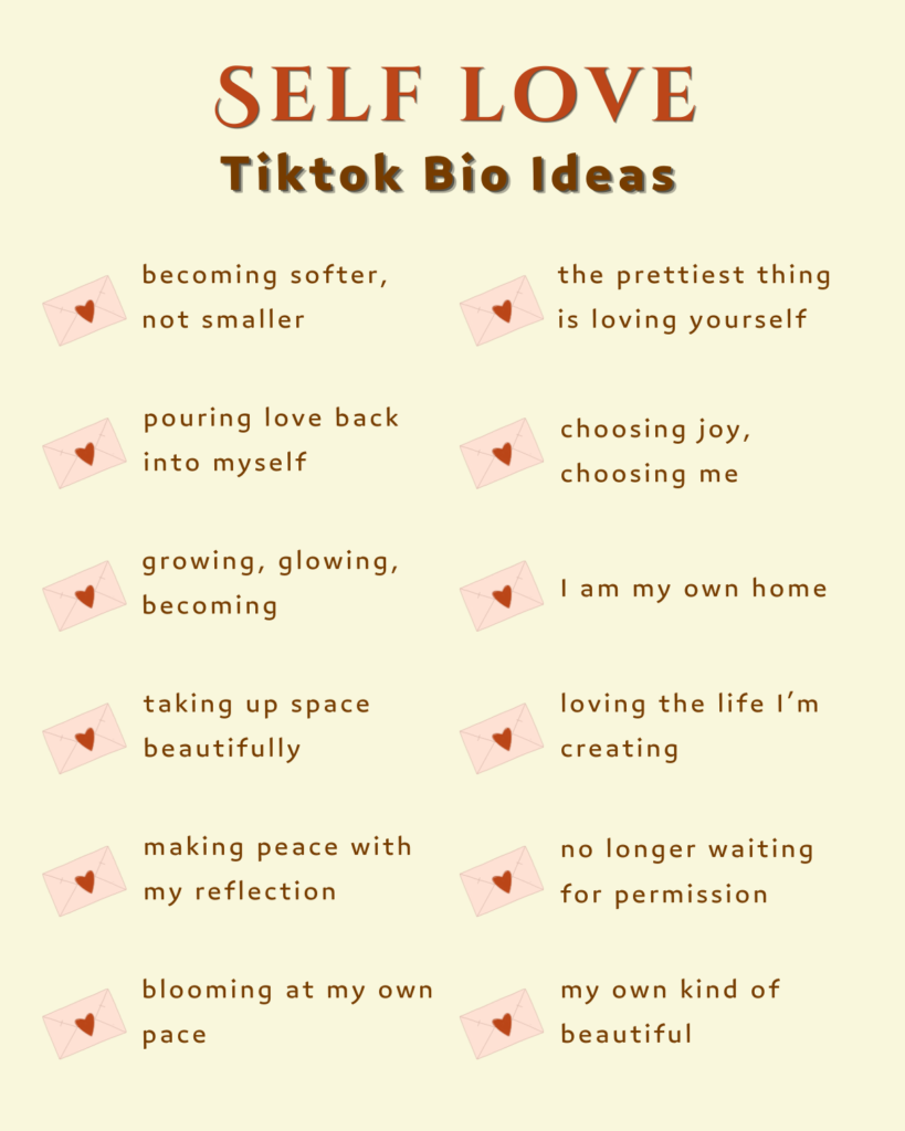 Printable Tiktok Bio Ideas