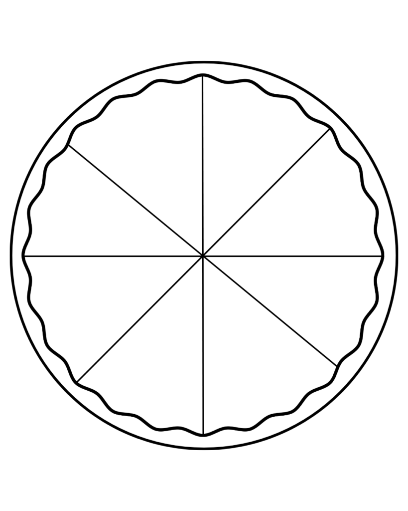 Printable blank pizza template 