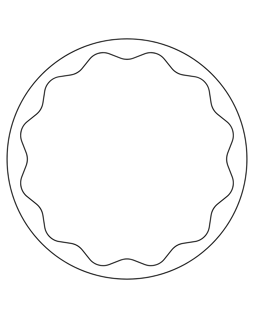 Printable blank pizza template 
