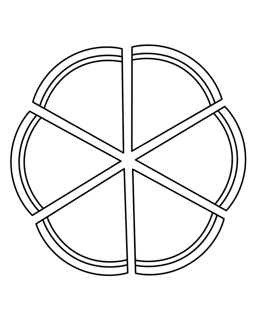Printable blank pizza template 