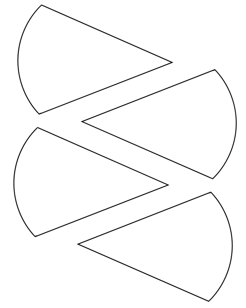 Printable blank pizza template 