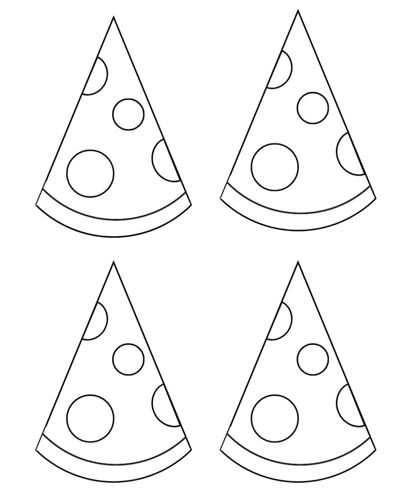 Printable blank pizza template 