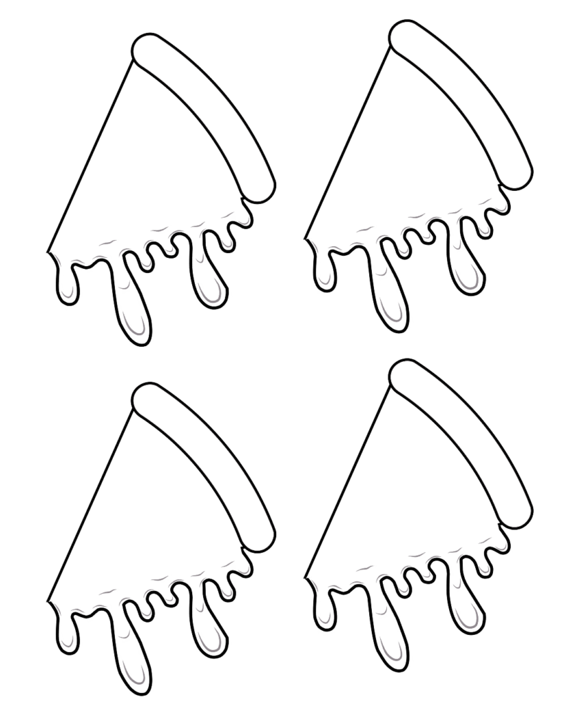 Printable blank pizza template 