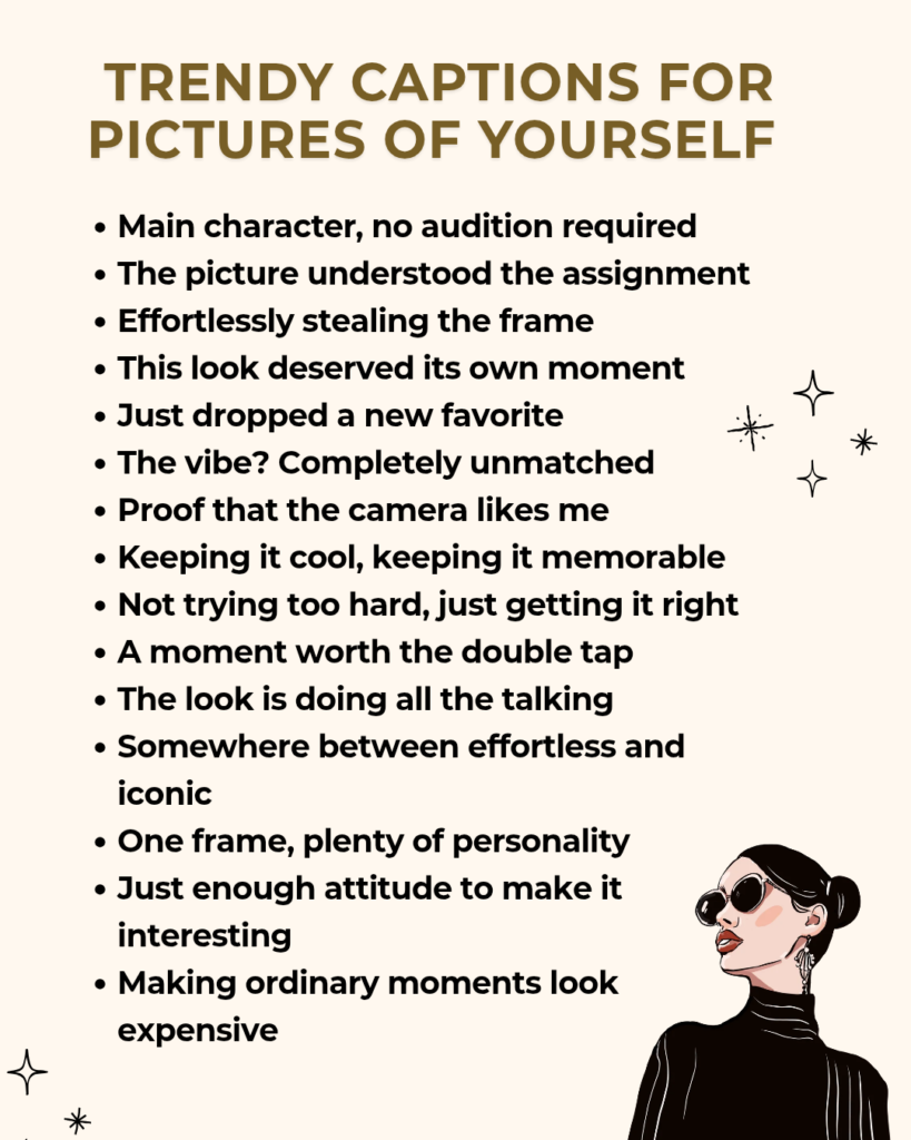 Printable captions for pictures of yourself
