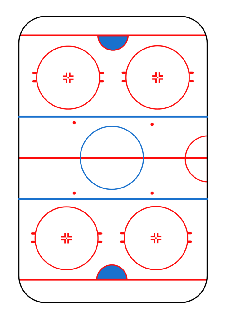 Printable hockey rink template