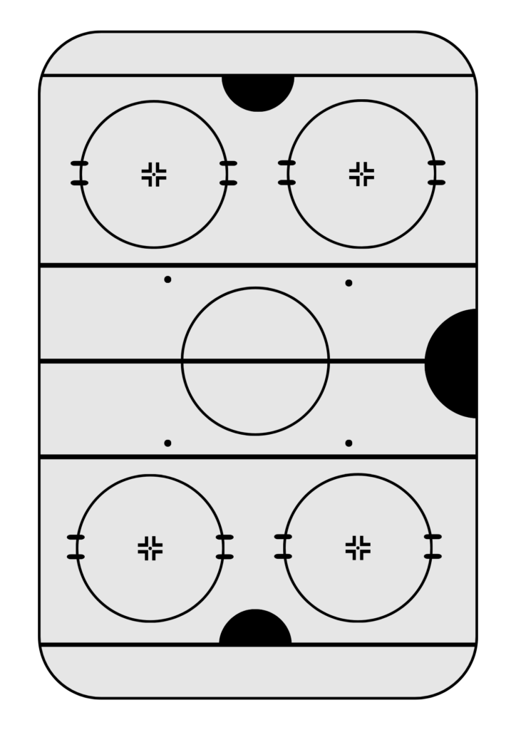 Printable hockey rink template