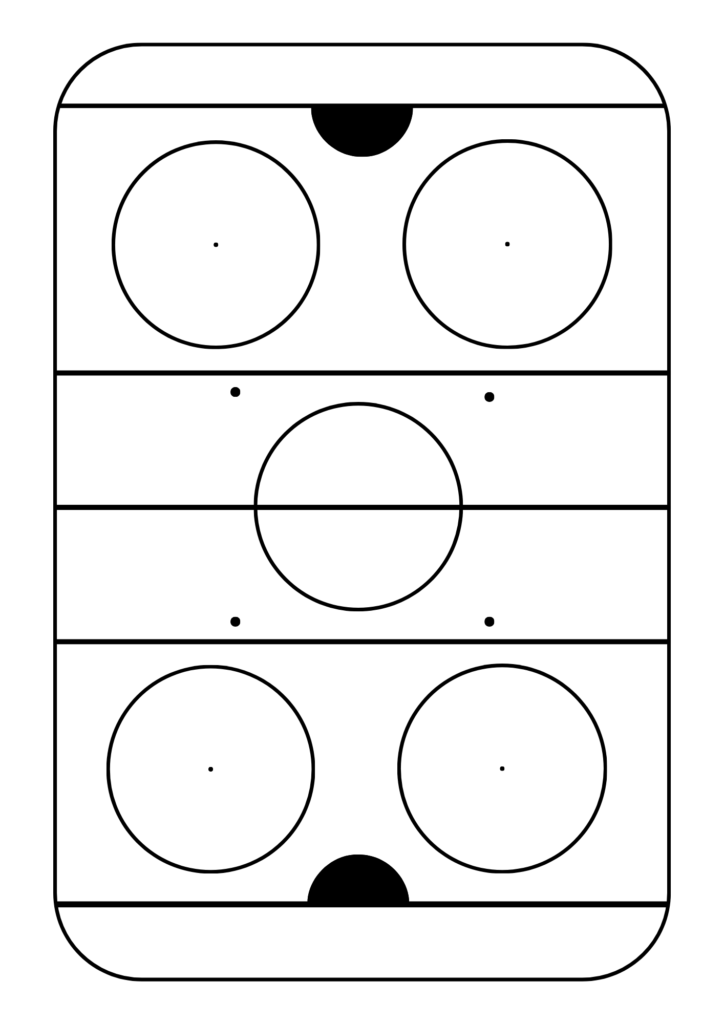 Printable hockey rink template