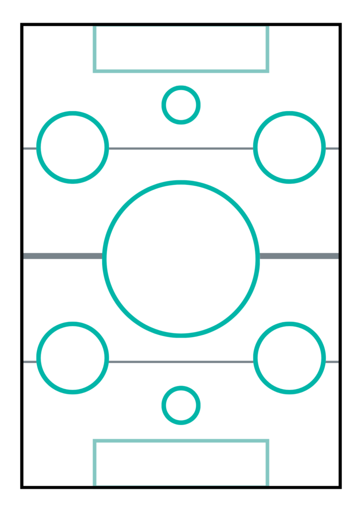 Printable hockey rink template