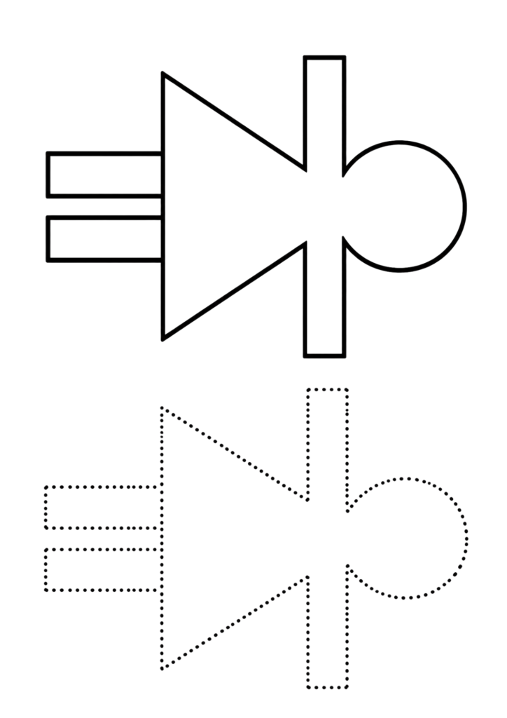 Printable blank paper doll template