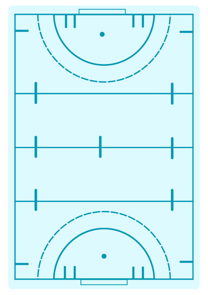 Printable hockey rink template