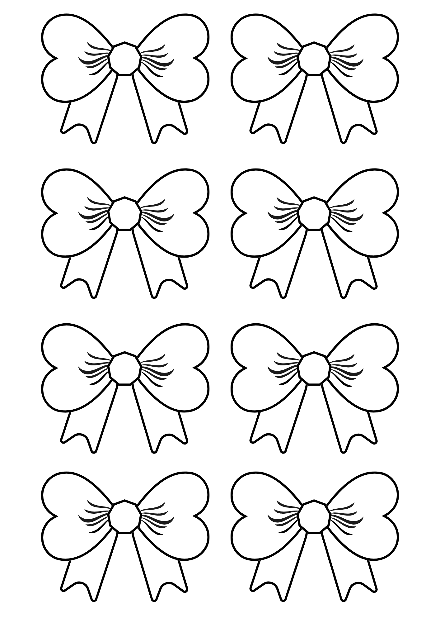 Printable blank ribbon template