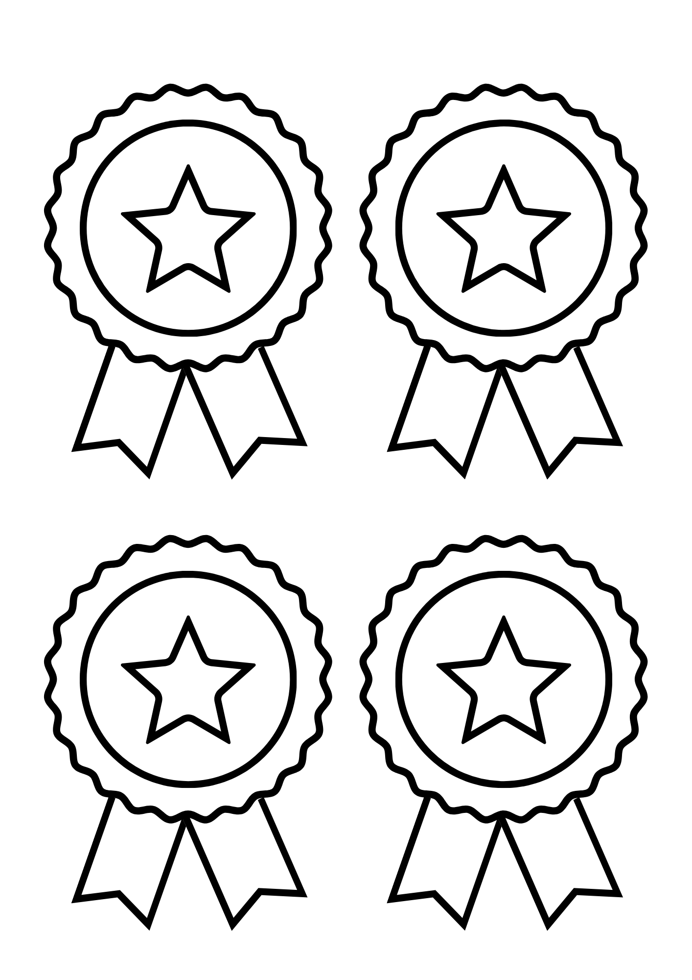 Printable blank ribbon template